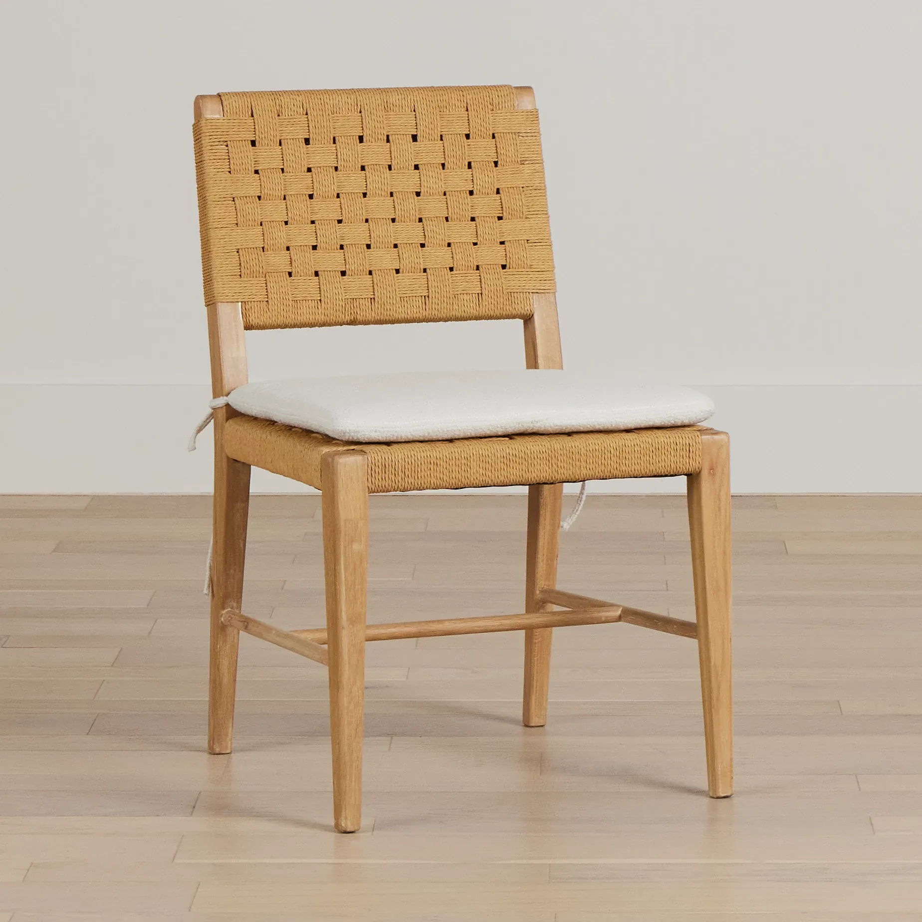 Malibu Light Tone Woven Upholstered Side Chair