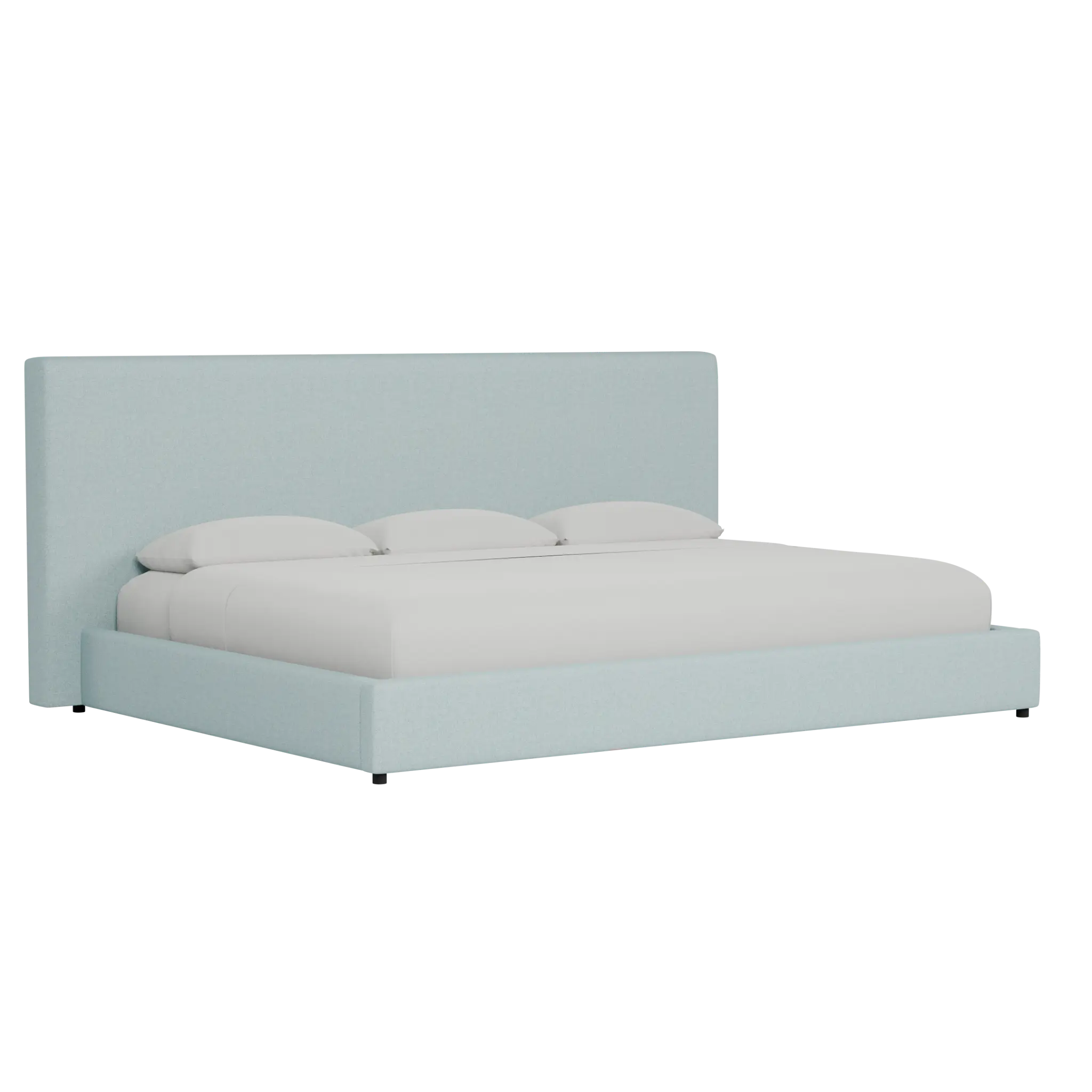 Grayton Elite Light Blue 54" Upholstered Platform Bed Grayton Elite Light Blue 54" Upholstered Platform Bed