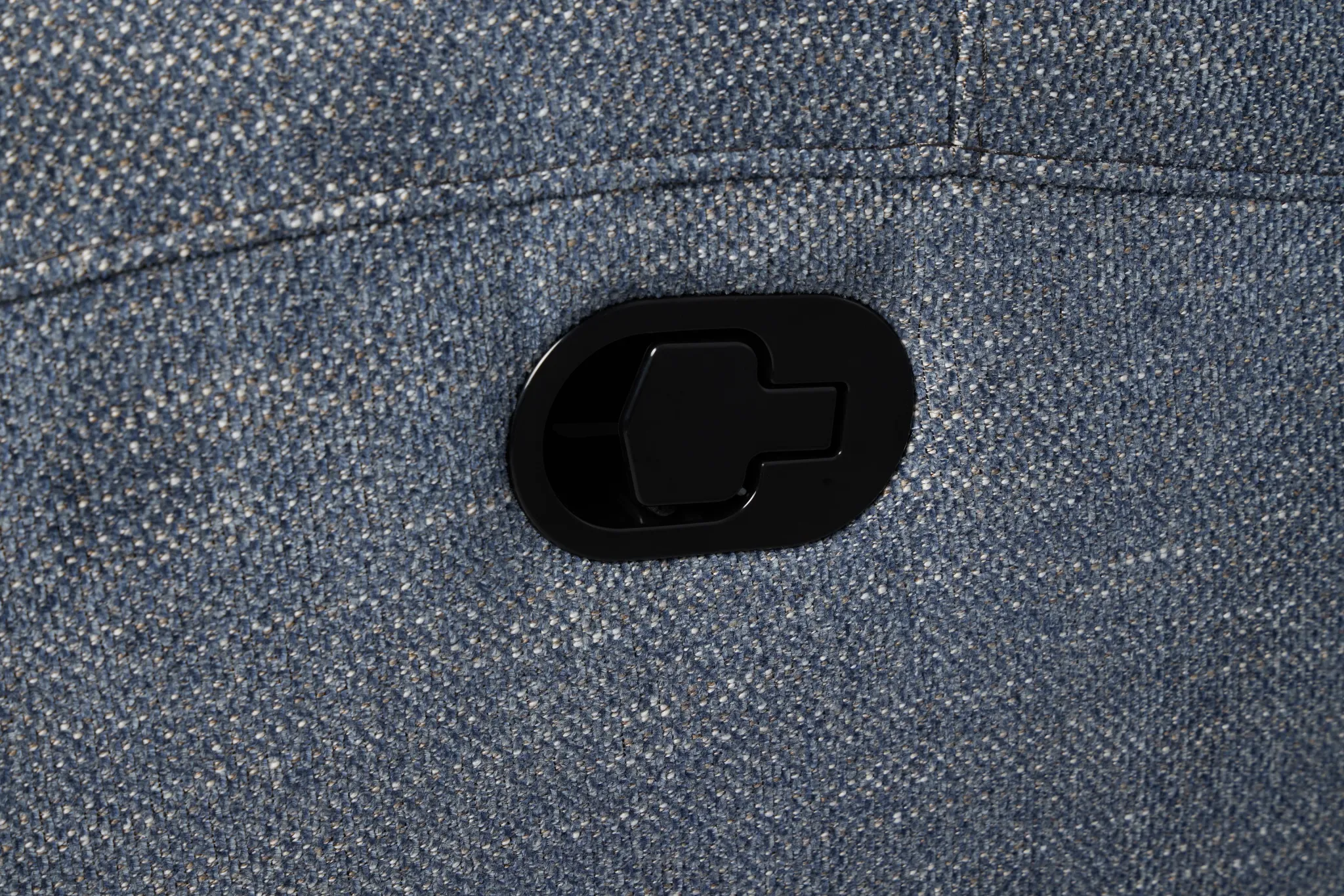 Walker Blue Fabric Medium Dual Manual 2-arm Sectional