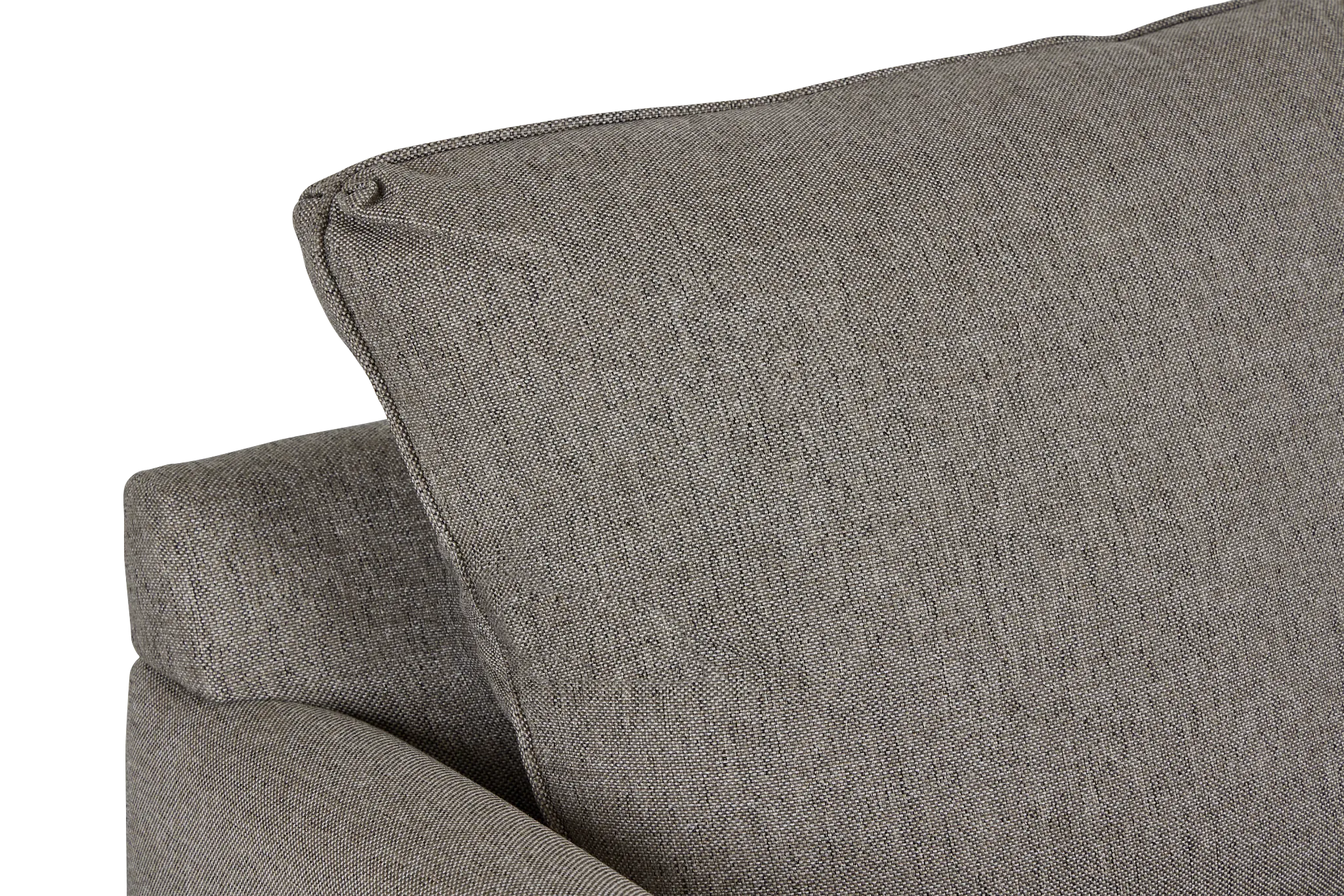 Asheville Brown Fabric Left Chaise Sectional