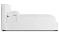 Grayton Revenue White 44" Upholstered Platform Bed