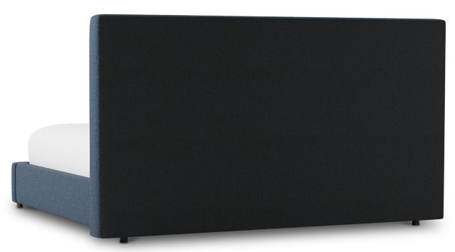Grayton Elite Dark Blue 54" Upholstered Platform Bed