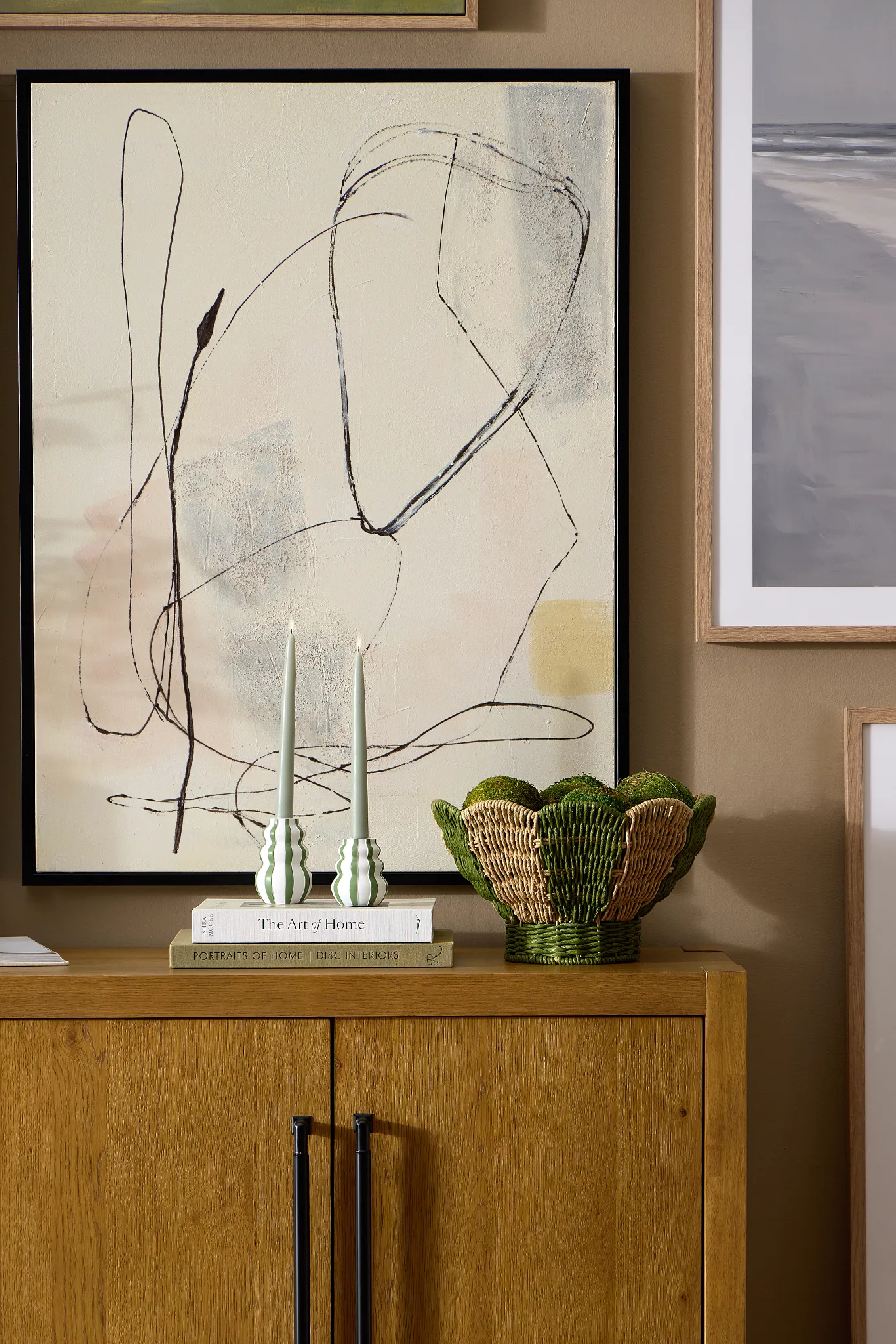 Simba Green Large Candle Holder