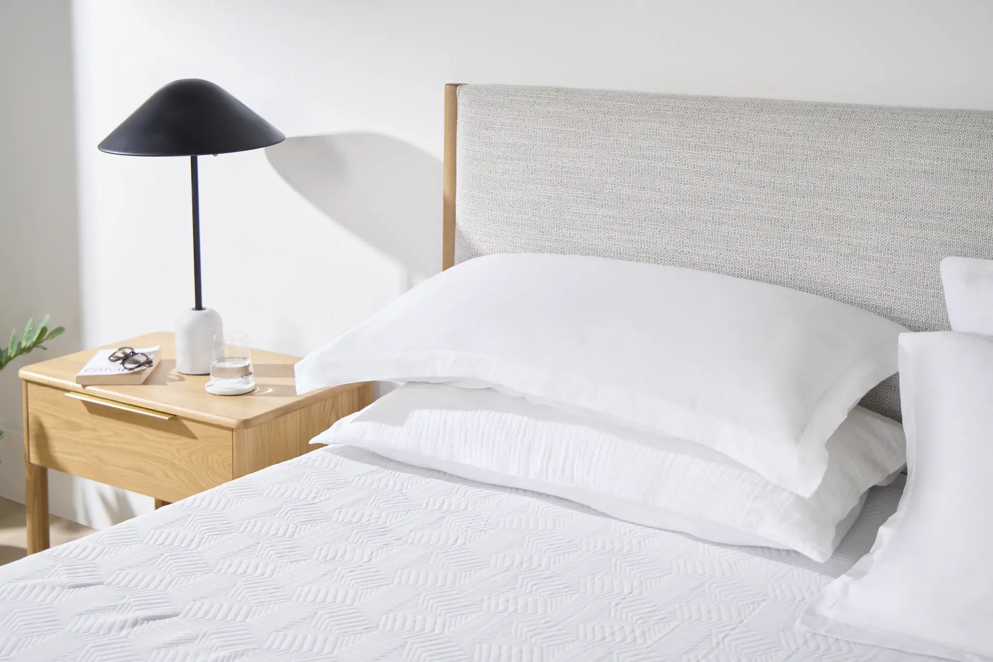 Stockton White Uph Panel Bed Stockton White Uph Panel Bed