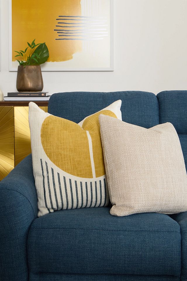 Eliot Yellow 22" Accent Pillow