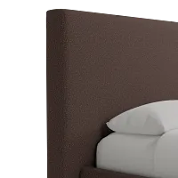 Grayton Elite Dark Brown 54" Upholstered Platform Bed