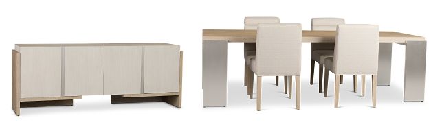 Miramar Light Tone Rect Dining Room