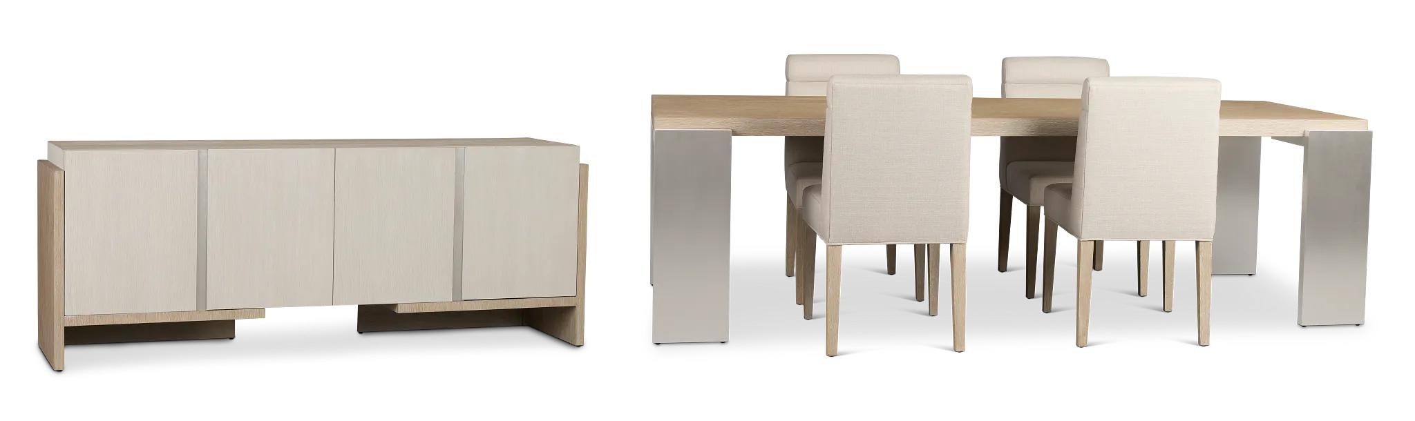 Miramar Light Tone Rect Dining Room