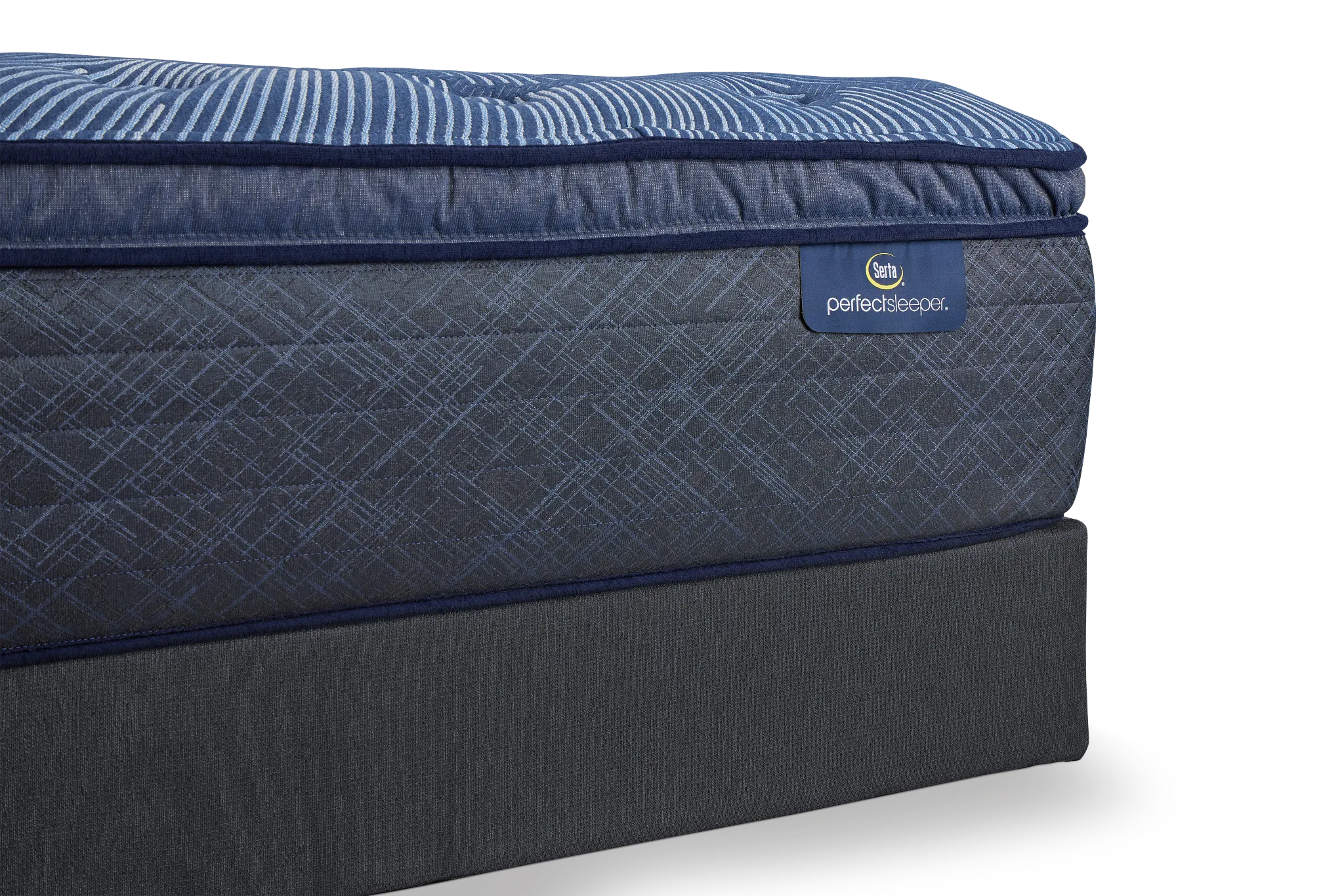 Serta Perfect Sleeper Cobalt Calm Plush Mattress Set