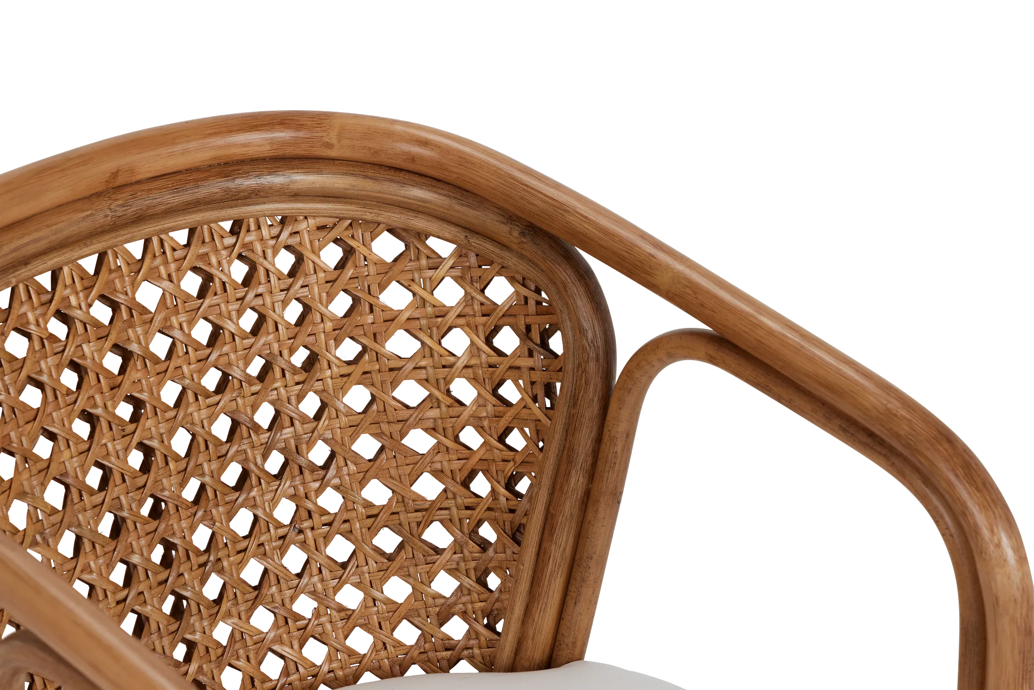 Maui Light Tone Woven Upholstered Arm Chair