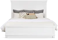 Anton White Panel Bed