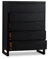 Williamsburg Black 5-drawer Chest