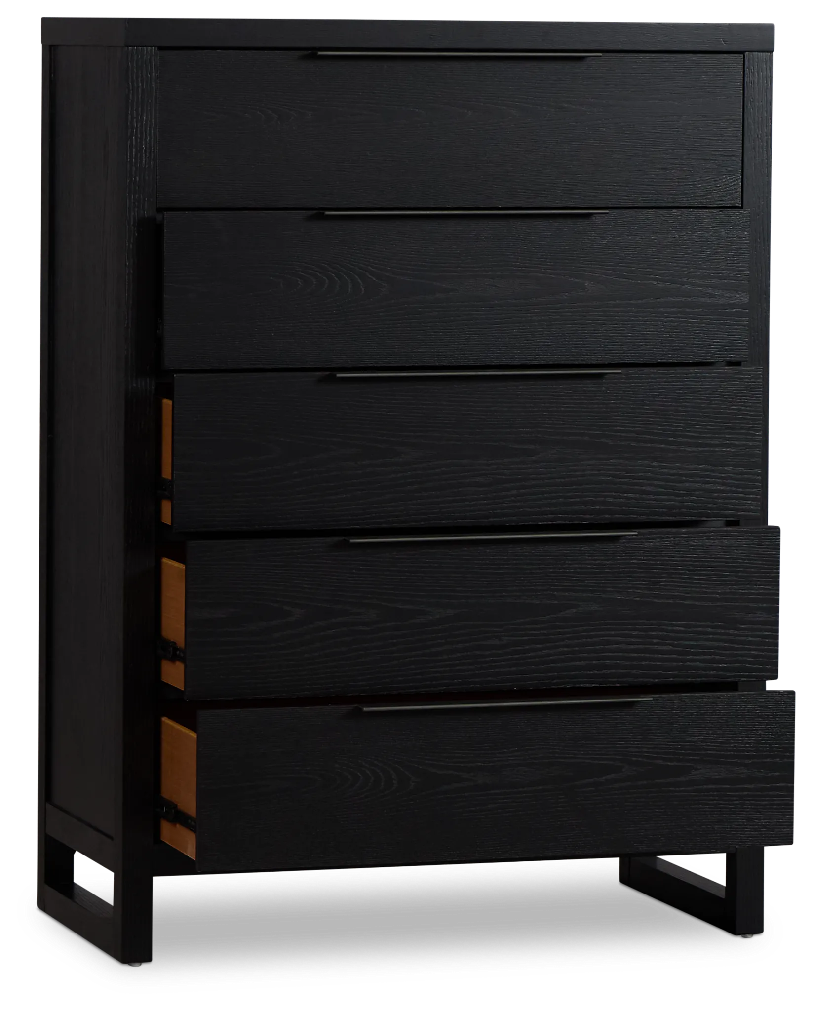 Williamsburg Black 5-drawer Chest