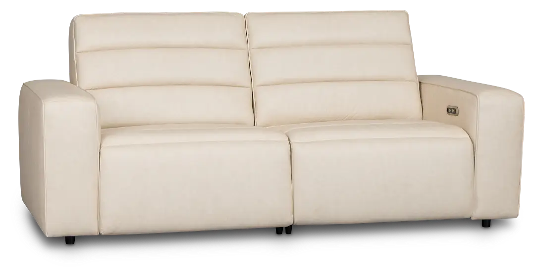 Sawyer Ivory Micro 2-piece Modular Power Reclining Sofa Sawyer Ivory Micro 2-piece Modular Power Reclining Sofa