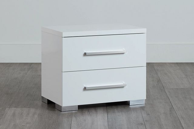 Verona White Nightstand