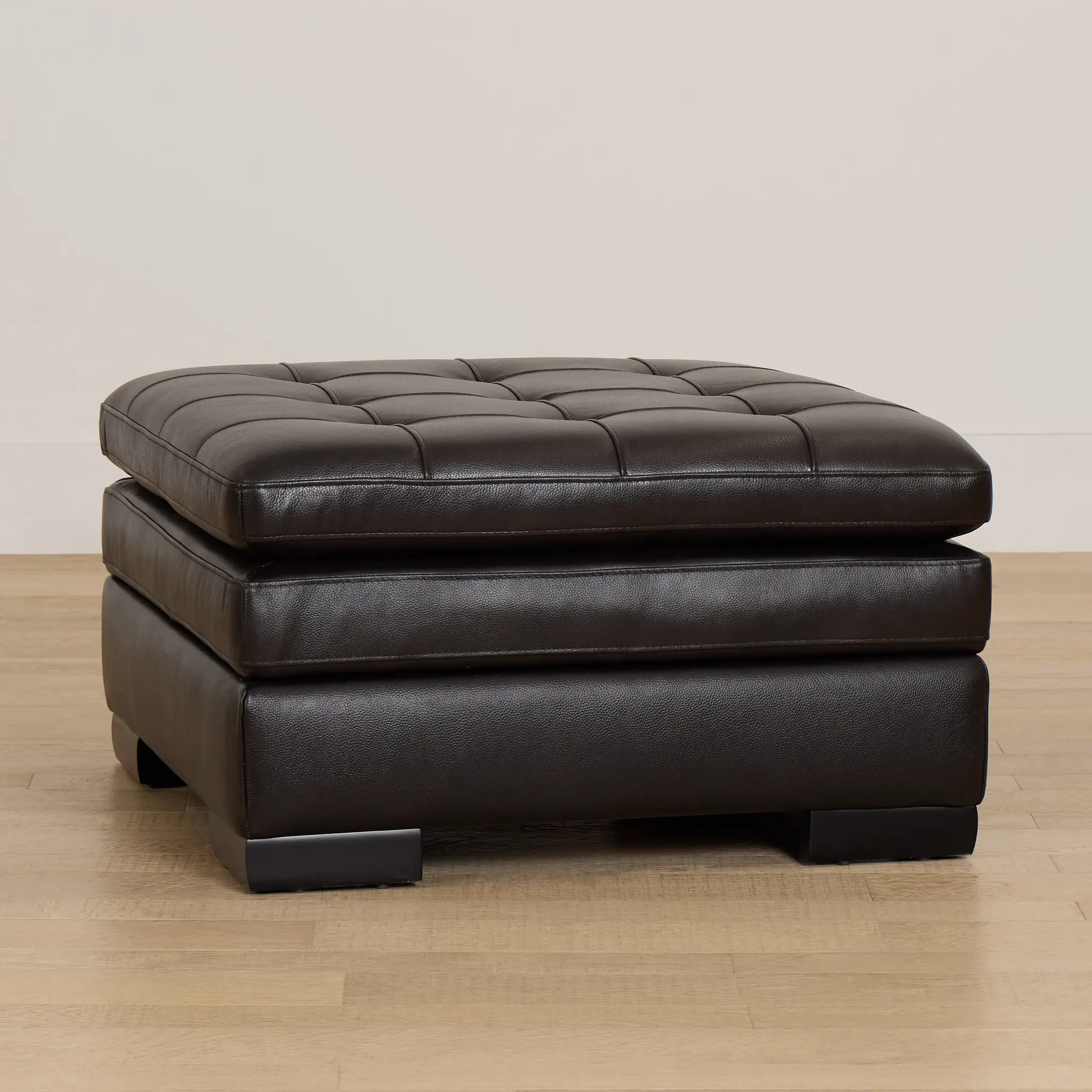 Braden Dark Brown Leather Storage Ottoman Braden Dark Brown Leather Storage Ottoman