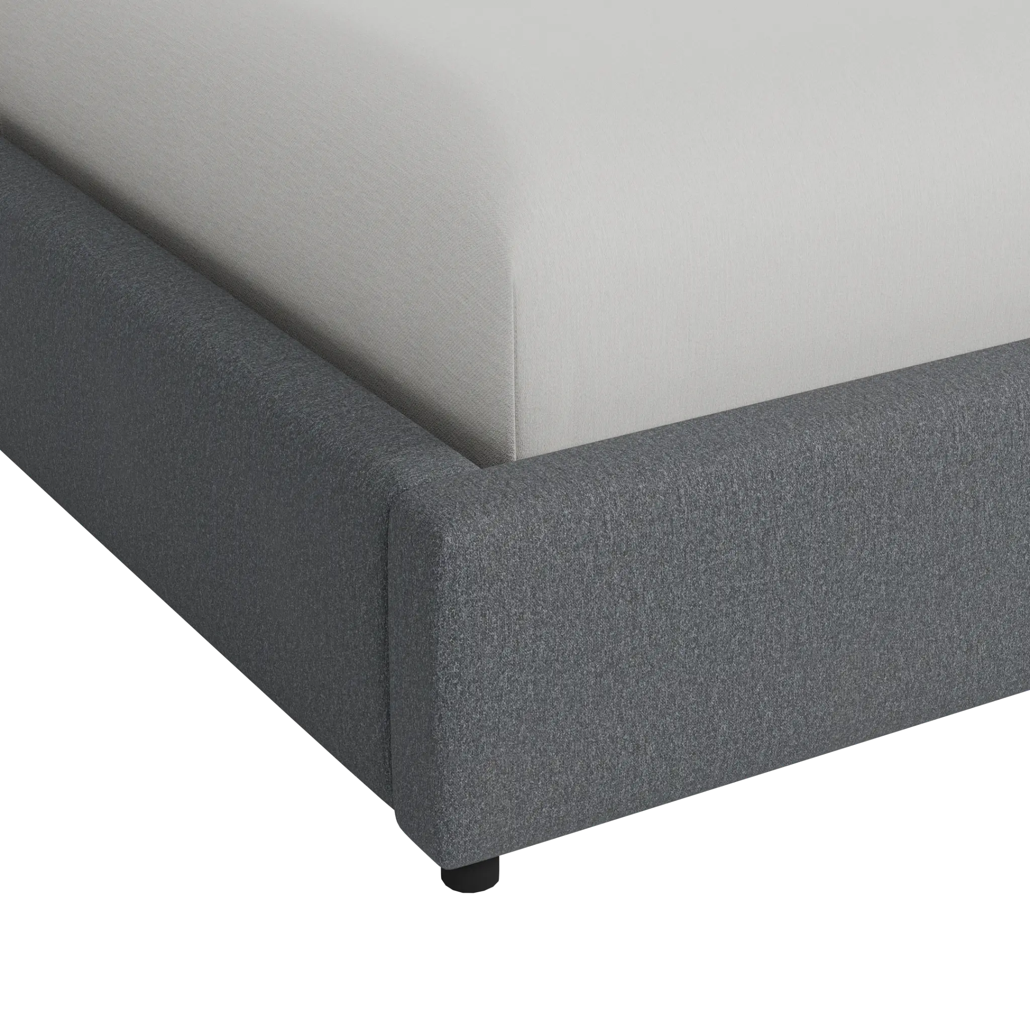 Grayton Delray Dark Gray 44" Upholstered Platform Bed Grayton Delray Dark Gray 44" Upholstered Platform Bed