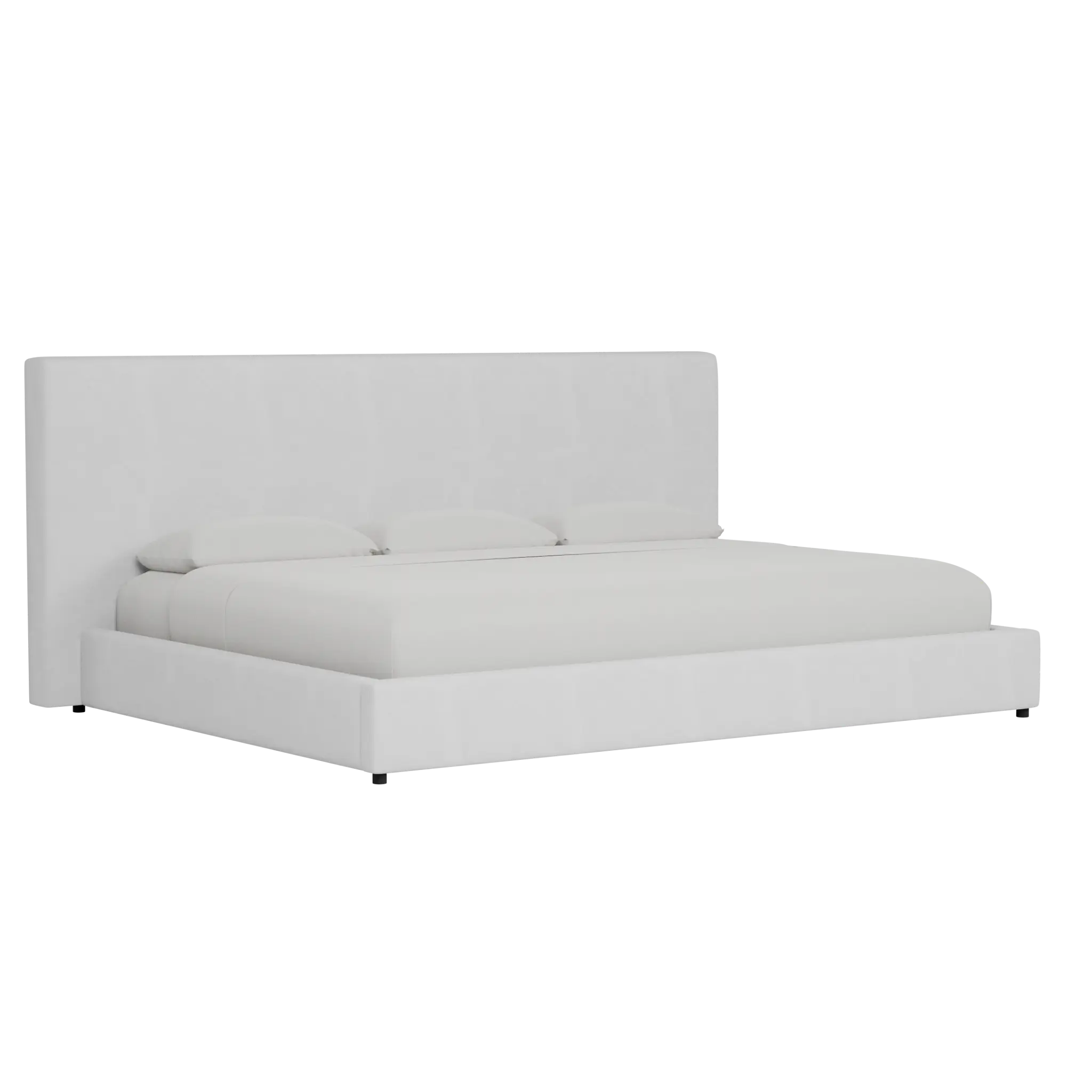 Grayton Peyton White 54" Upholstered Platform Bed Grayton Peyton White 54" Upholstered Platform Bed