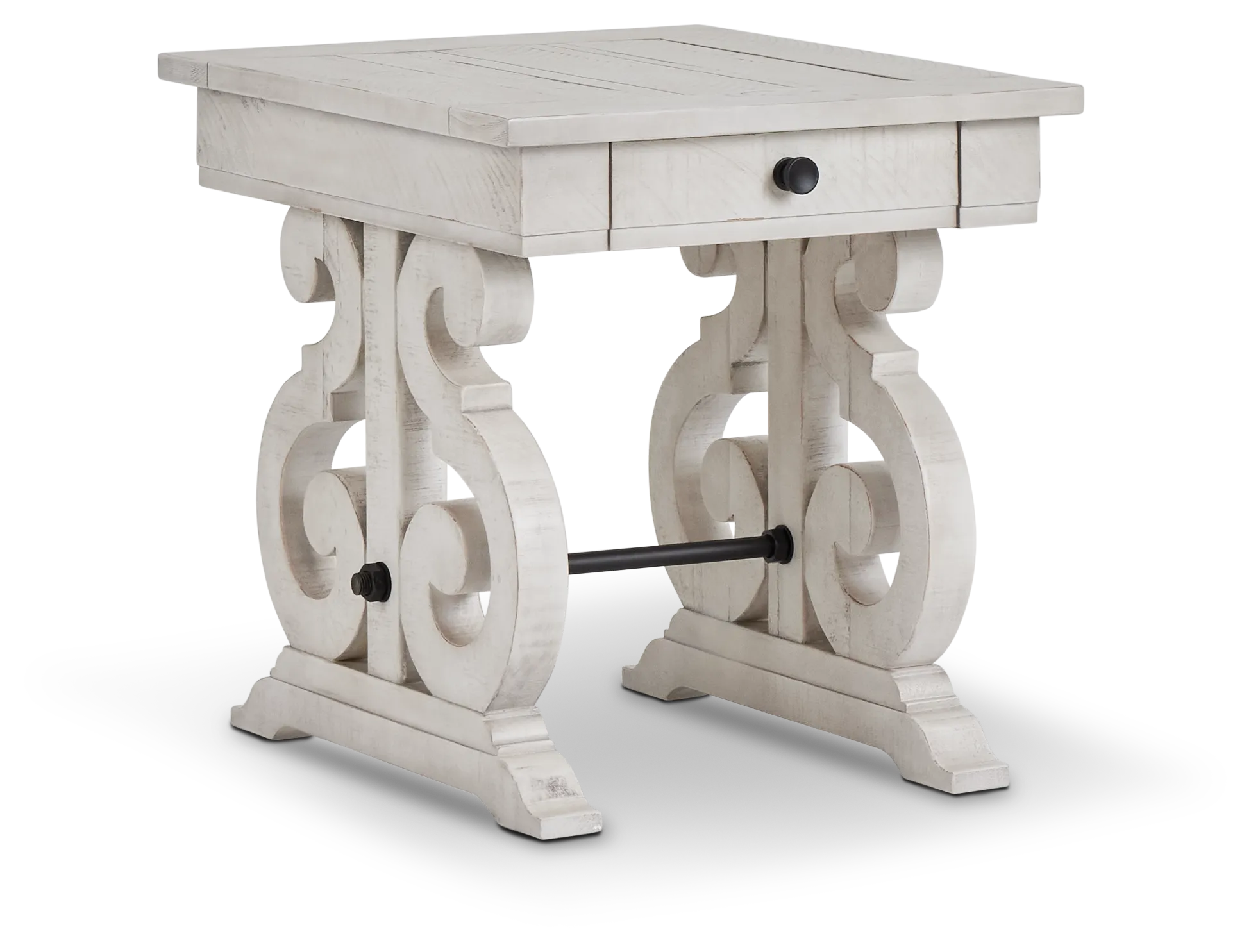 Sonoma Ivory Storage End Table