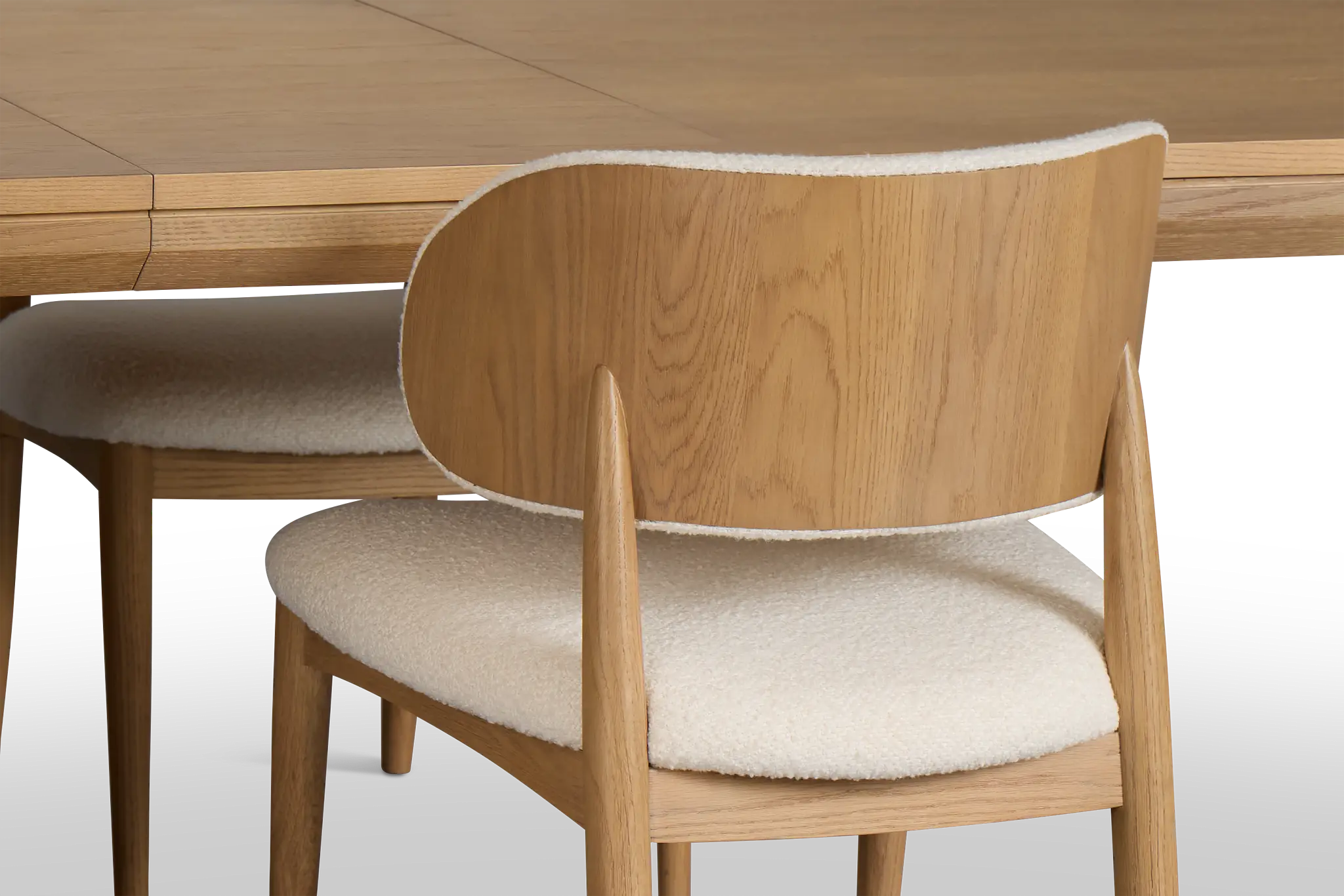 Gables Light Tone Rect Table & 4 Upholstered Chairs Gables Light Tone Rect Table & 4 Upholstered Chairs