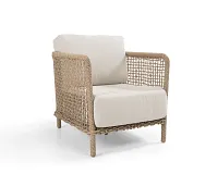 Brooks Light Gray Cushioned Arm Chair