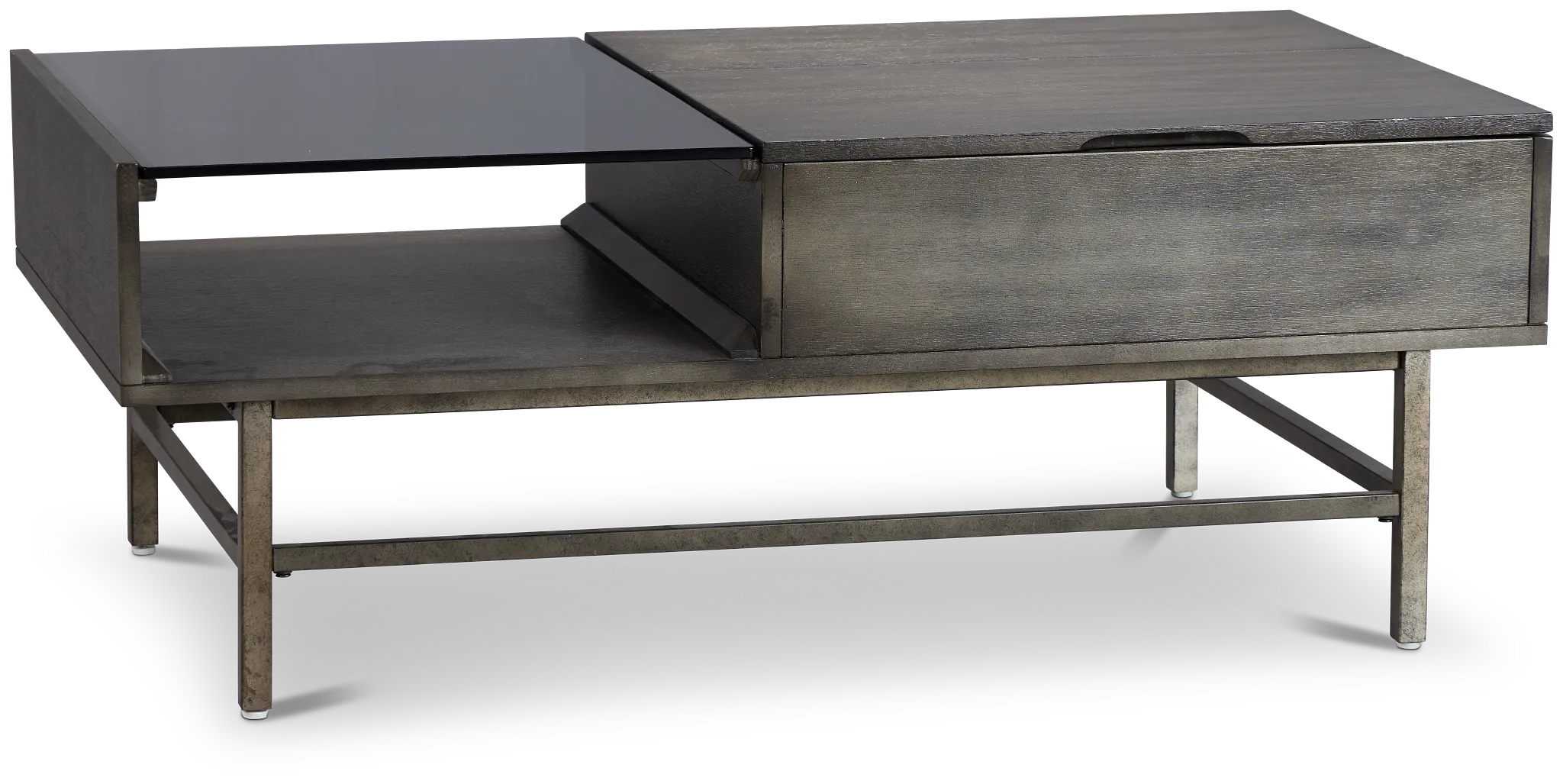 Fulton Dark Tone Wood Lift Coffee Table