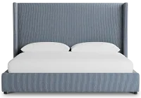Captiva Lucy Navy 60" Upholstered Shelter Bed