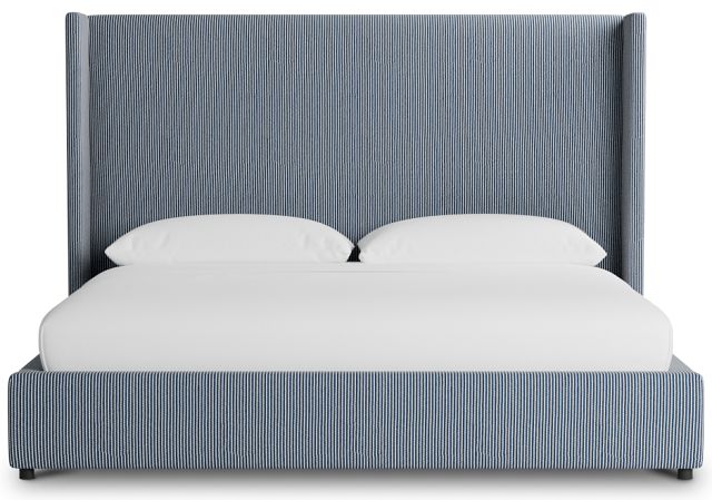 Captiva Lucy Navy 60" Upholstered Shelter Bed