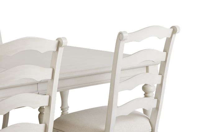 Savannah Ivory Rect Table & 4 Chairs (7)
