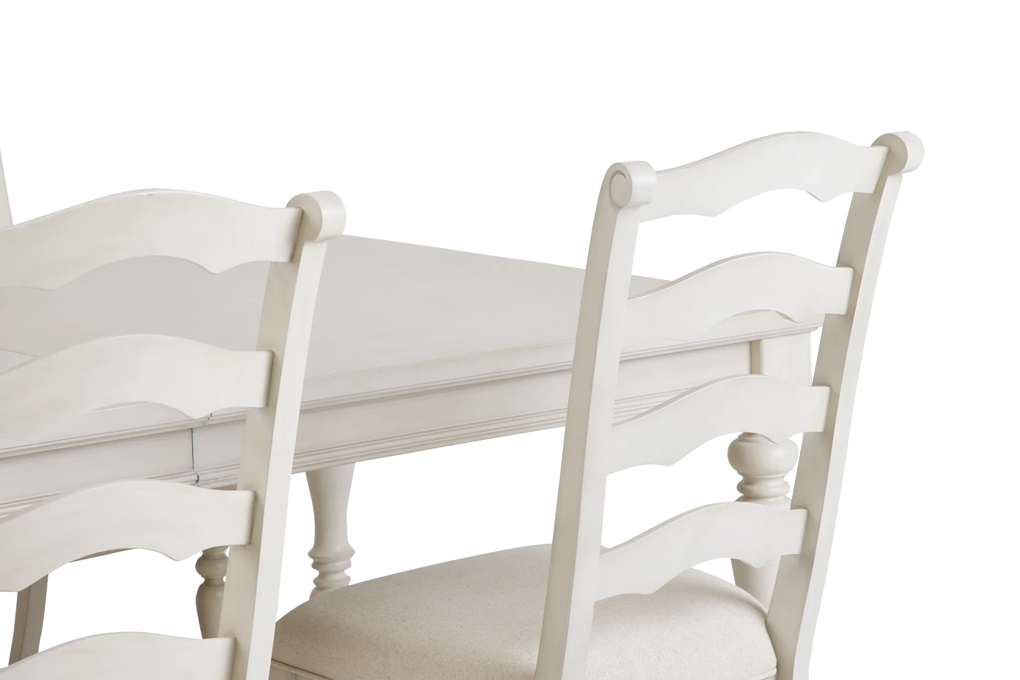 Savannah Ivory Rect Table & 4 Chairs