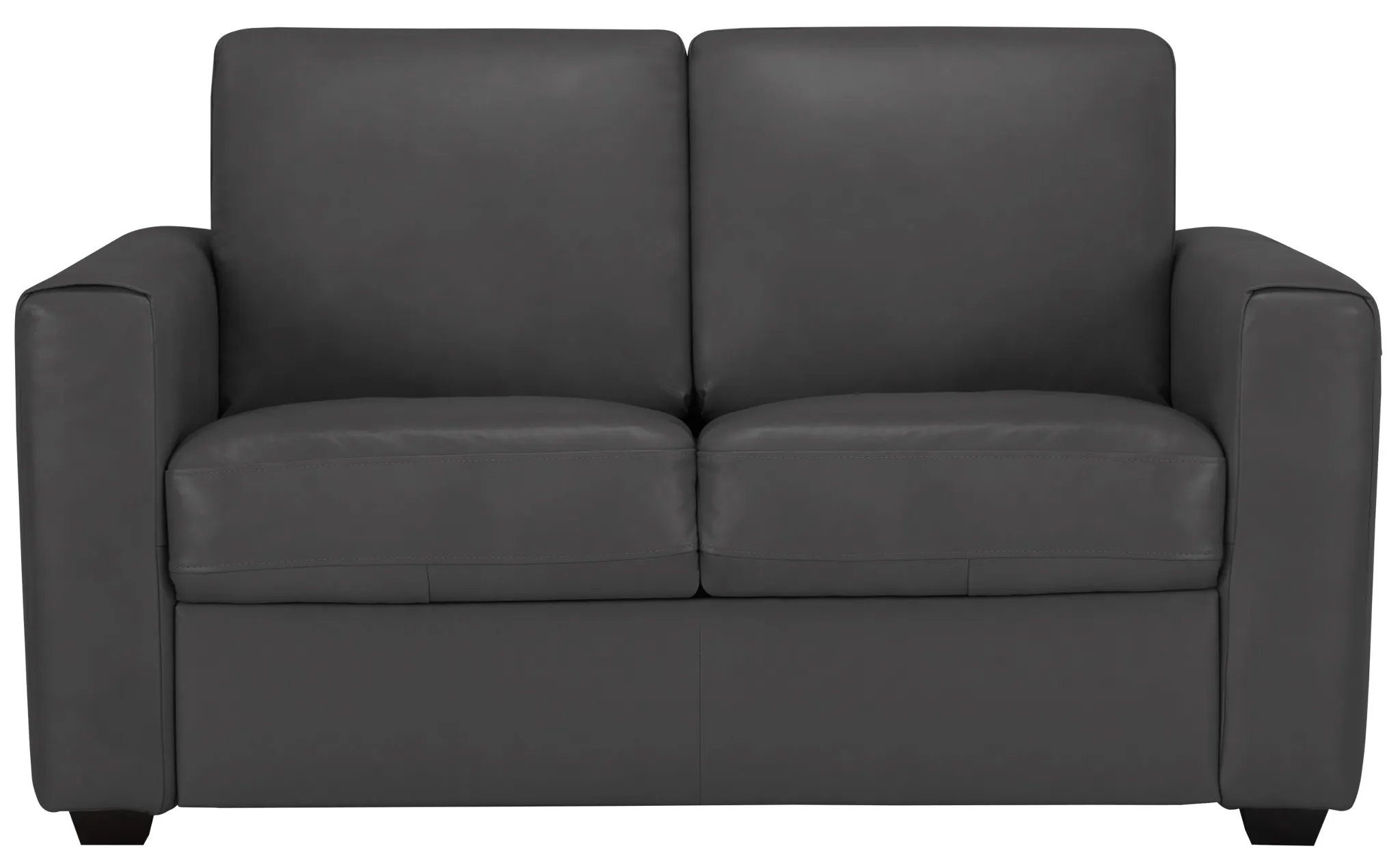 Lane Dark Gray Lthr/vinyl Memory Foam Sleeper