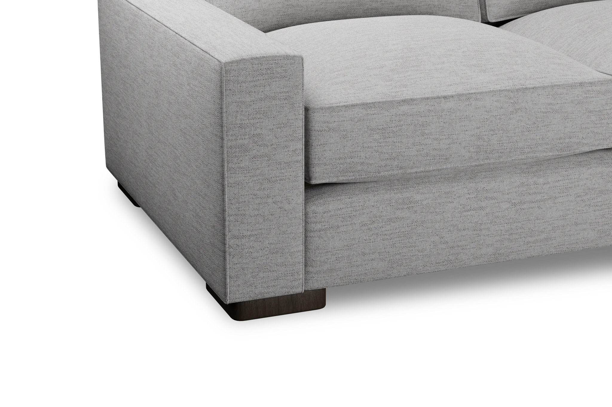 Edgewater Maguire Gray Small Two-arm Sectional