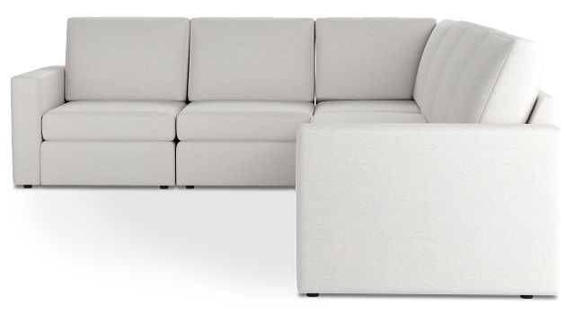 Citymod White Fabric Medium Two-arm Sectional