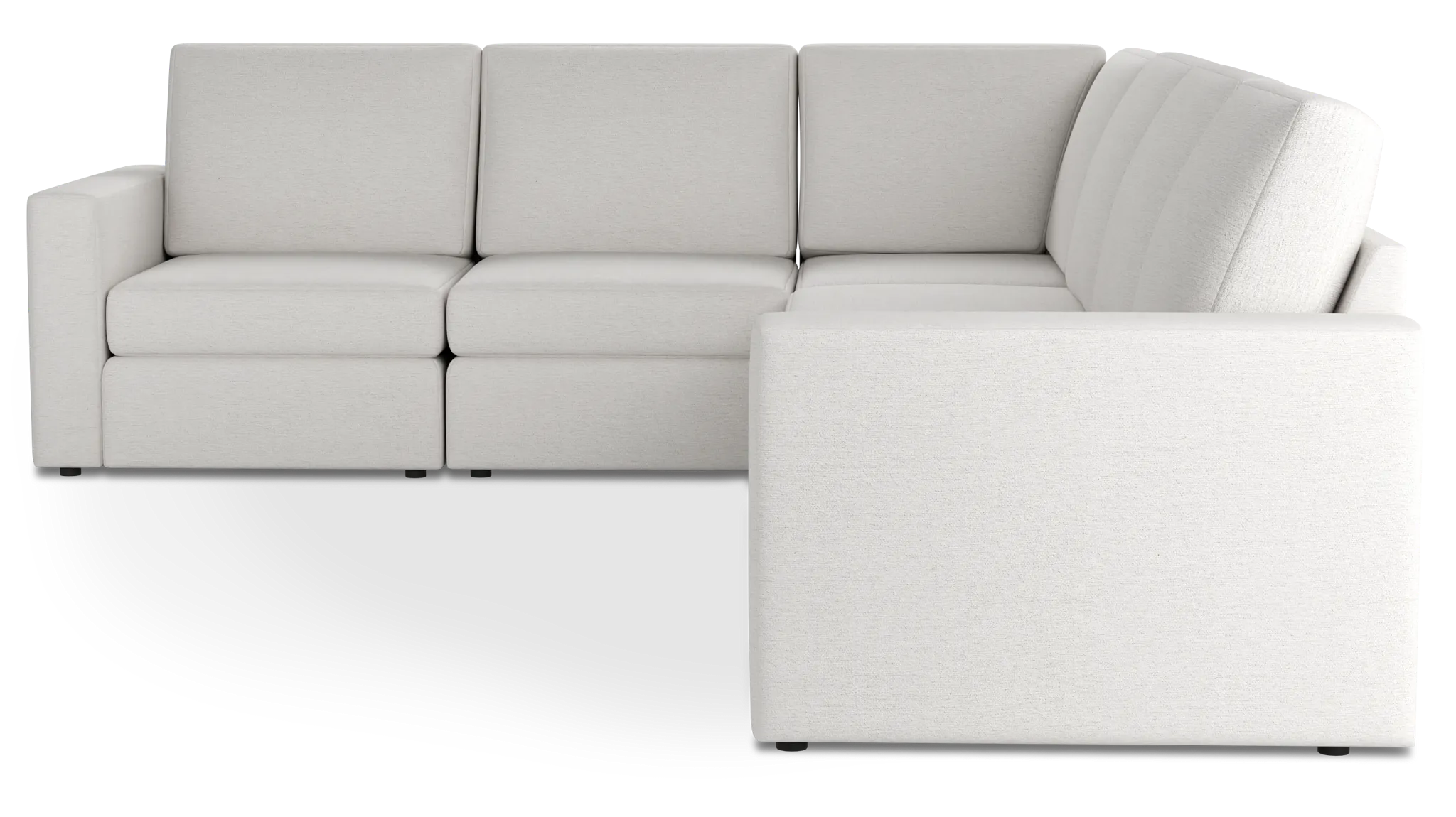 Citymod White Fabric Medium Two-arm Sectional