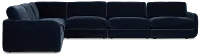 Jules Dark Blue Velvet 6-piece Modular Sectional