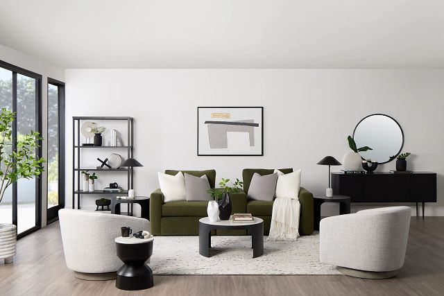Paloma Gray Fabric Accent Chair