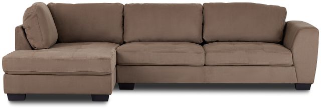 Perry Dark Taupe Micro Left Chaise Sectional (3)