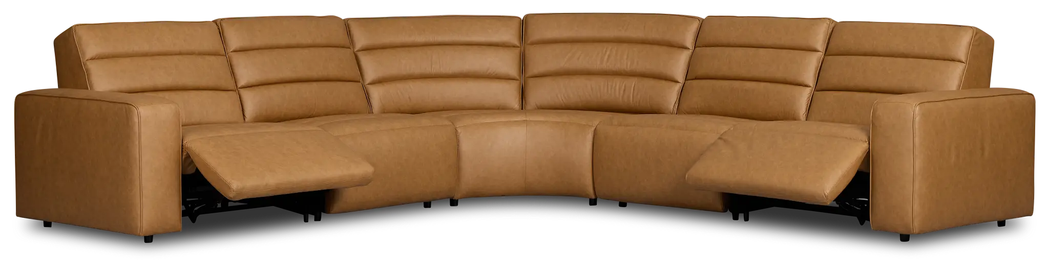 Sawyer Light Brown Micro Small Dual Power Reclining Two-arm Sectional Sawyer Light Brown Micro Small Dual Power Reclining Two-arm Sectional