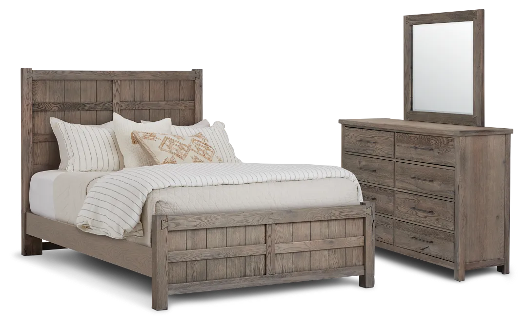 Salt Lake Gray Panel Bedroom