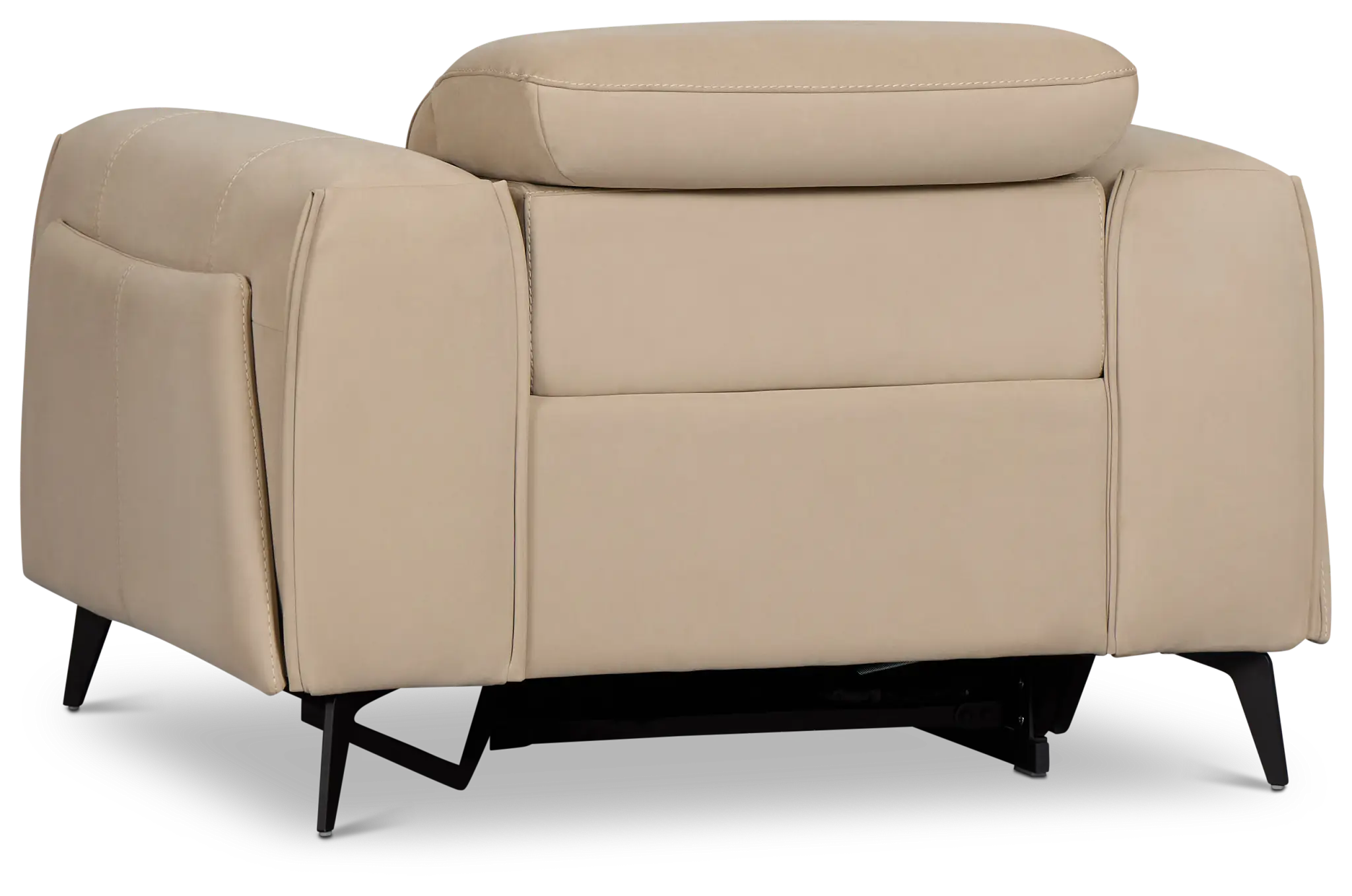 Reyna Beige Micro Power Recliner Reyna Beige Micro Power Recliner