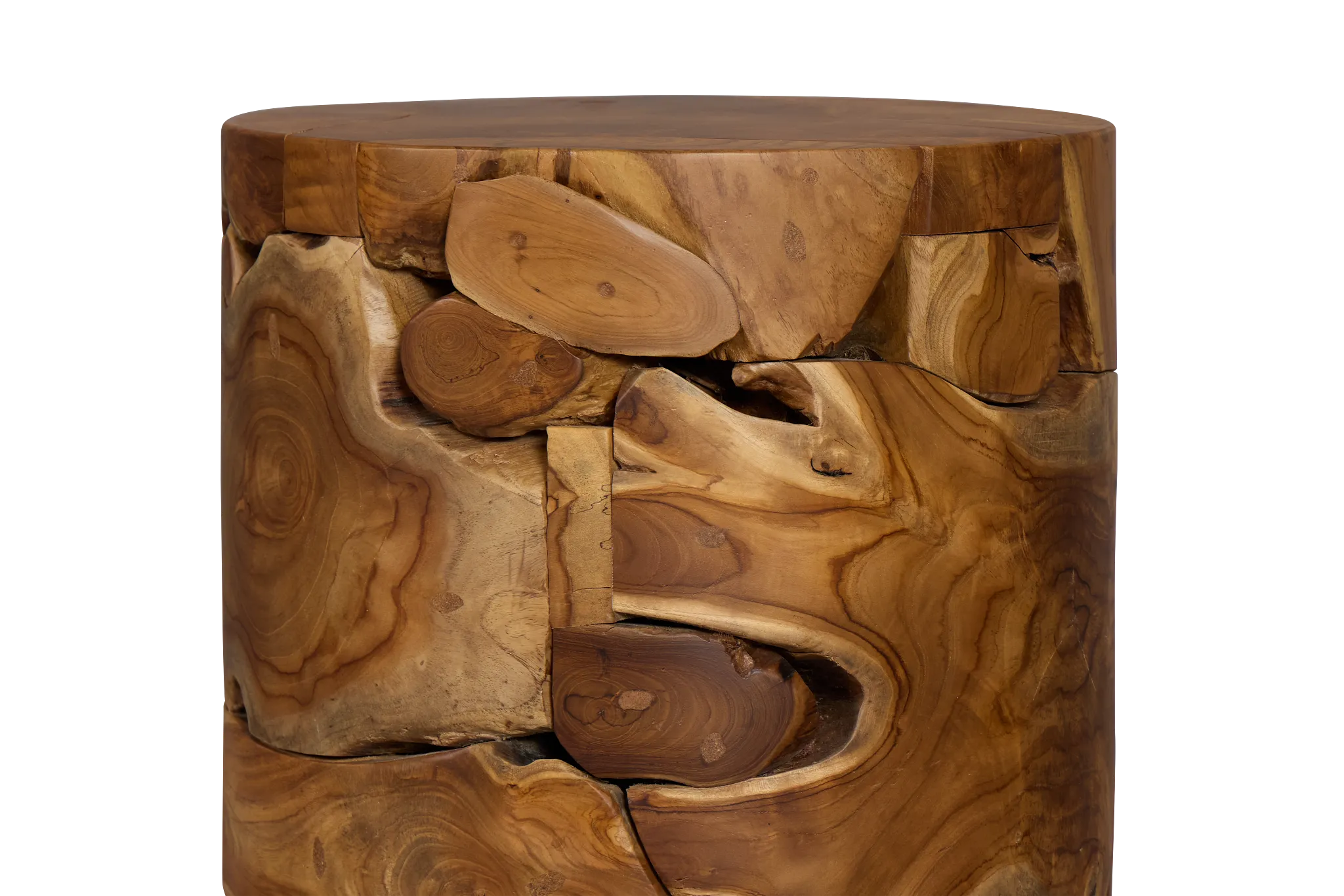 Haven Mid Tone Wood Round End Table