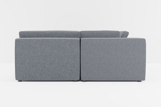 Destin Elevation Gray Fabric 6-piece Pit Sectional