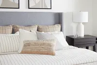 Johvia Ivory Lumbar Accent Pillow