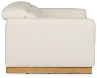 Leona Light Beige Fabric 2-piece Modular Power Loveseat