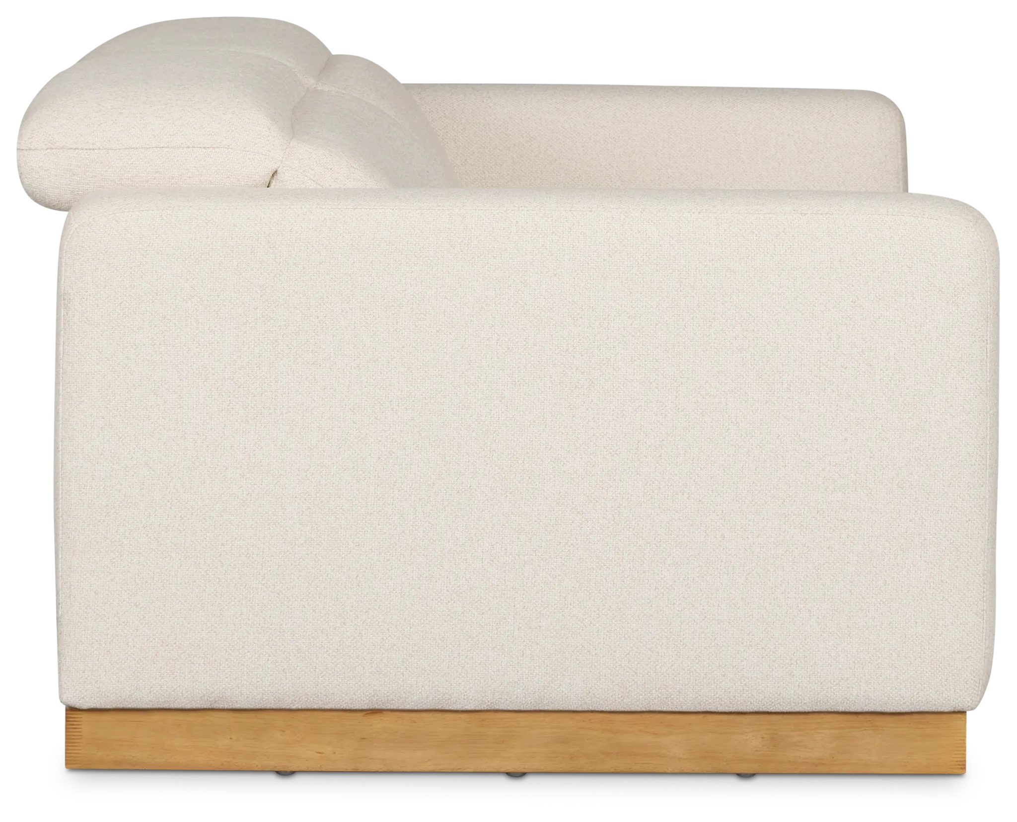 Leona Light Beige Fabric 2-piece Modular Power Loveseat