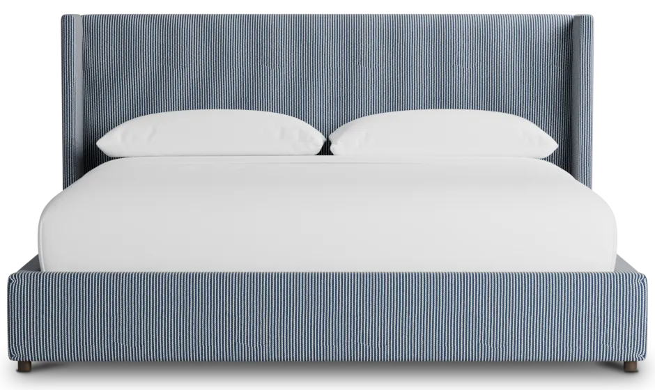 Captiva Lucy Navy 48" Upholstered Shelter Bed