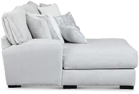 Kylie Light Gray Fabric Left Chaise Sectional