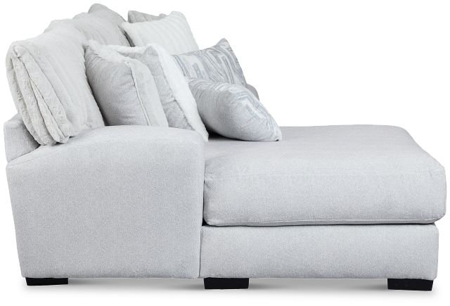 Kylie Light Gray Fabric Left Chaise Sectional