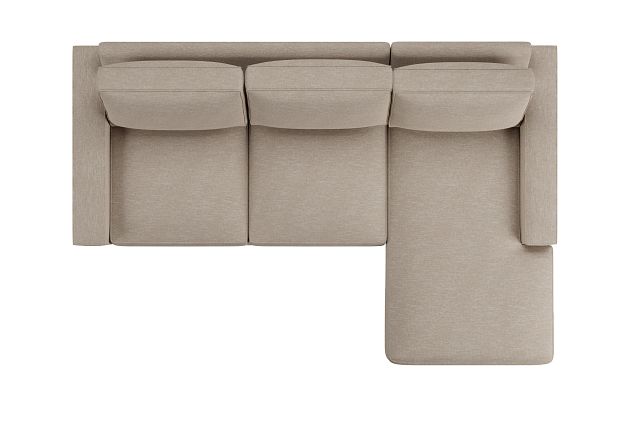 Edgewater Victory Taupe Right Chaise Sectional