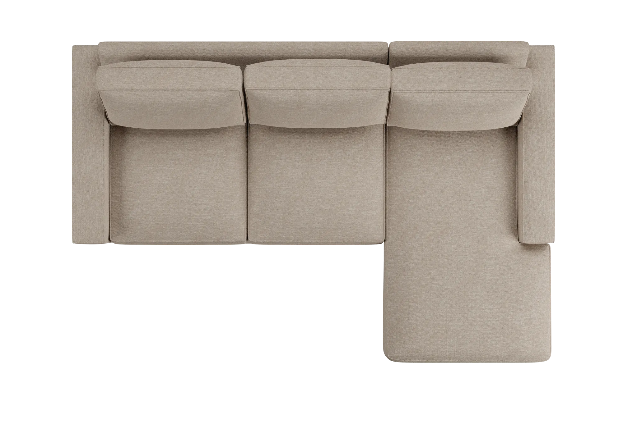 Edgewater Victory Taupe Right Chaise Sectional